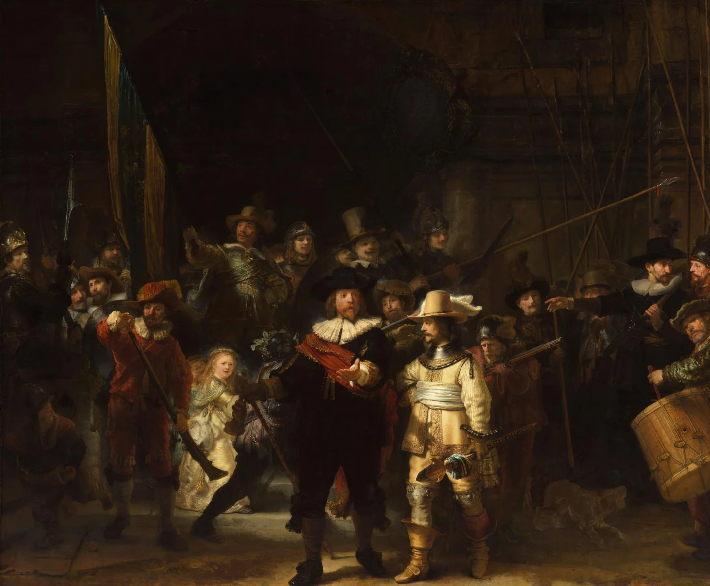 The Night Watch Militia Company of District II under the Command of Captain Frans Banninck Cocq